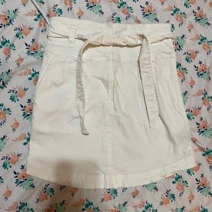 White short skirt